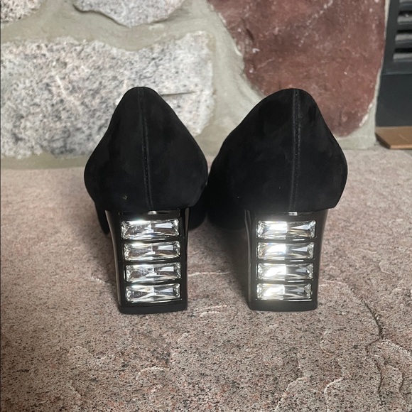 Miu Miu Black Suede Heels - Picture 3 of 9